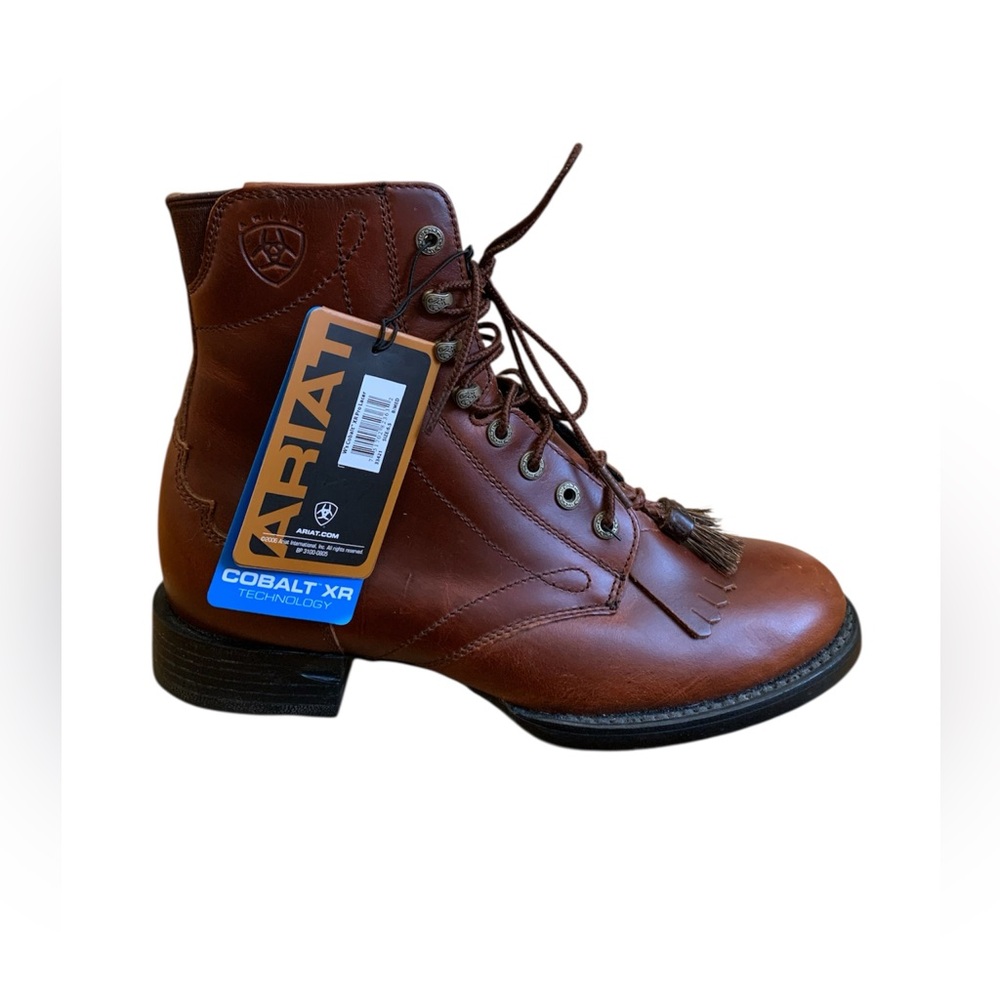 Ariat Women’s Cobalt XR Pro Lacer Lace Up Leather Boots Booties Brown S 6.5 NWT